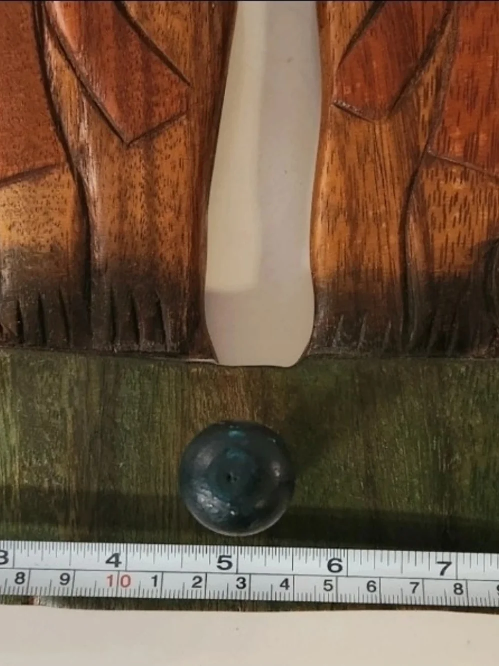 Vintage Hand-Carved Wooden Cat Wall Hook Rack – Whimsical Folk Art 3-Peg Hanger